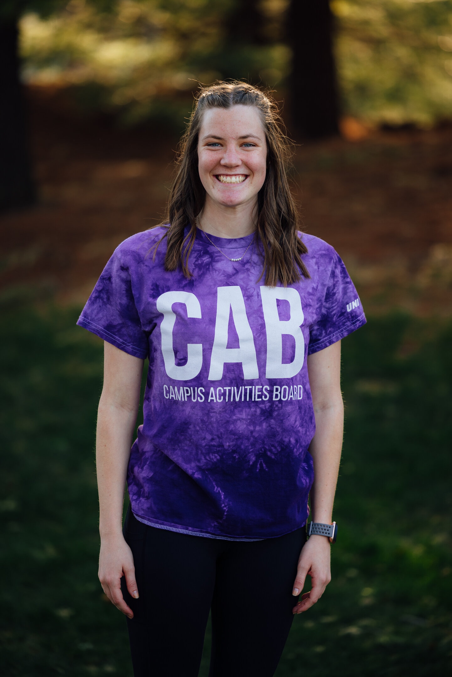 Lydia Kernen in purple CAB shirt