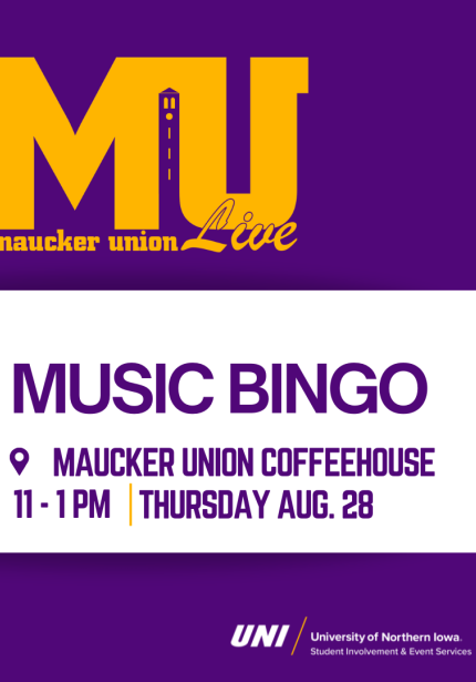 Maucker Union Live Music Bingo Graphic